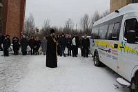Освящение автобуса спортивного клуба инвалидов &laquo;Атлант&raquo; в&nbsp;Ликино-Дулево