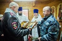 Освящение часовни страстотерпца царевича Алексия на территории УВД «Щелковское»