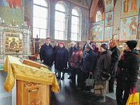 Сорудники Ногинского комплексного центра социального обслуживания населения в Троицком соборе г. Щелково