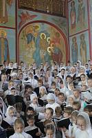 Архиерейское богослужение с&nbsp;участием Сводного детского хора Московской епархии в&nbsp;день юбилея Троицкого собора г.&nbsp;Щелково