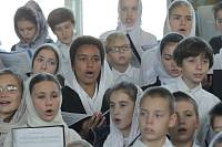 Архиерейское богослужение с&nbsp;участием Сводного детского хора Московской епархии в&nbsp;день юбилея Троицкого собора г.&nbsp;Щелково