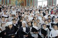 Архиерейское богослужение с&nbsp;участием Сводного детского хора Московской епархии в&nbsp;день юбилея Троицкого собора г.&nbsp;Щелково