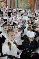 Архиерейское богослужение с&nbsp;участием Сводного детского хора Московской епархии в&nbsp;день юбилея Троицкого собора г.&nbsp;Щелково