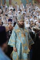 Архиерейское богослужение с&nbsp;участием Сводного детского хора Московской епархии в&nbsp;день юбилея Троицкого собора г.&nbsp;Щелково