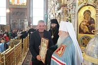 Архиерейское богослужение с&nbsp;участием Сводного детского хора Московской епархии в&nbsp;день юбилея Троицкого собора г.&nbsp;Щелково