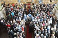 Архиерейское богослужение с&nbsp;участием Сводного детского хора Московской епархии в&nbsp;день юбилея Троицкого собора г.&nbsp;Щелково