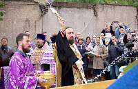 Поднятие крестов на&nbsp;купол Вознесенского храма г.&nbsp;Электростали