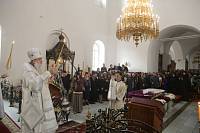 Отпевание настоятеля храма великомученика Никиты деревни Бывалино игумена Амвросия (Шевчука)