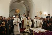 Отпевание настоятеля храма великомученика Никиты деревни Бывалино игумена Амвросия (Шевчука)