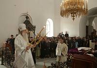 Отпевание настоятеля храма великомученика Никиты деревни Бывалино игумена Амвросия (Шевчука)