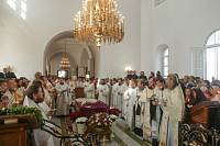 Отпевание настоятеля храма великомученика Никиты деревни Бывалино игумена Амвросия (Шевчука)