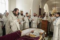 Отпевание настоятеля храма великомученика Никиты деревни Бывалино игумена Амвросия (Шевчука)