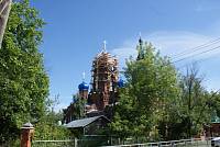 Установка креста в&nbsp;Иоанно-Богословском храме г.&nbsp;Ликино-Дулево