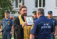 Проводы колонны с&nbsp;гуманитарным грузом в&nbsp;Ногинском спасательном центре МЧС