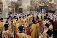 Праздничное богослужение в&nbsp;Успенском соборе Московского Кремля