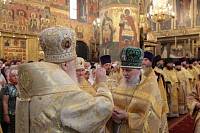 Праздничное богослужение в&nbsp;Успенском соборе Московского Кремля