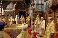 Праздничное богослужение в&nbsp;Успенском соборе Московского Кремля