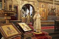 Праздничное богослужение в&nbsp;Успенском соборе Московского Кремля