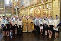 Праздничное богослужение в&nbsp;Успенском соборе Московского Кремля