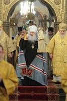 Праздничное богослужение в&nbsp;Успенском соборе Московского Кремля