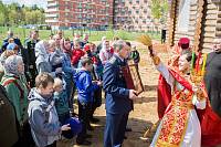 Первая Божественная литургия в Георгиевском храме поселка Загорянский