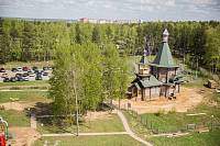 Первая Божественная литургия в Георгиевском храме поселка Загорянский