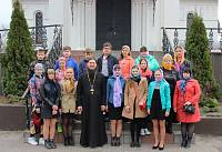 Экскурсия учащихся Демиховской школы и&nbsp;ГГТУ в&nbsp;храме Новомучеников и&nbsp;исповедников Орехово-Зуевских