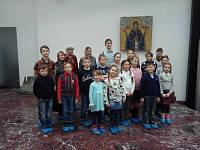 Воспитанники воскресной школы Спасо-Преображенского храма села Андреевские Выселки в&nbsp;музее русской иконы
