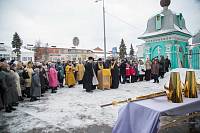 Освящение куполов на Троицкий храм в Старой Купавне