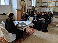 Божественная литургия и пастырский семинар в Никольском храме села Середниково