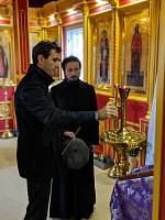 Совещание на стройплощадке Никольского храма г. Шатура