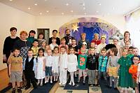 Учащиеся православной гимназии &laquo;Ковчег&raquo; в&nbsp;детском саде &laquo;Росинка&raquo; г.&nbsp;Щелково
