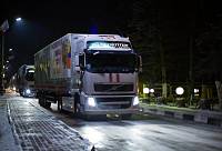 Проводы автомобильной колонны МЧС с&nbsp;гуманитарным грузом в&nbsp;Ногинске
