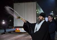 Проводы автомобильной колонны МЧС с&nbsp;гуманитарным грузом в&nbsp;Ногинске
