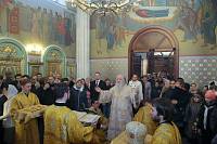 Богослужение в&nbsp;храме иконы Божией Матери &laquo;Спорительница хлебов&raquo; на&nbsp;территории ЗАО &laquo;Щелковохлеб&raquo;