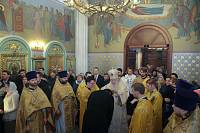 Богослужение в&nbsp;храме иконы Божией Матери &laquo;Спорительница хлебов&raquo; на&nbsp;территории ЗАО &laquo;Щелковохлеб&raquo;