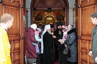 Богослужение в&nbsp;храме иконы Божией Матери &laquo;Спорительница хлебов&raquo; на&nbsp;территории ЗАО &laquo;Щелковохлеб&raquo;