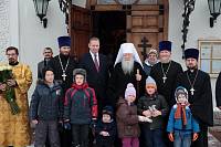 Богослужение в&nbsp;храме иконы Божией Матери &laquo;Спорительница хлебов&raquo; на&nbsp;территории ЗАО &laquo;Щелковохлеб&raquo;