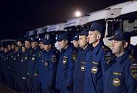 Проводы автомобильной колонны МЧС с&nbsp;гуманитарным грузом в&nbsp;Ногинске
