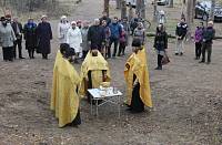 Установка и&nbsp;освящение поклонного креста в&nbsp;Орехово-Зуеве
