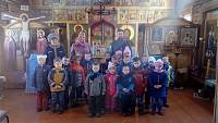 Воспитанники детского сада &laquo;Березка&raquo; в&nbsp;храме в&nbsp;честь иконы Божией Матери &laquo;Нечаянная Радость&raquo; поселка Радовицкий
