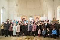 Первая Литургия в&nbsp;храме Покрова Божией Матери в&nbsp;деревне Воря-Богородское
