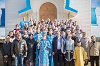 Первая Литургия в&nbsp;храме Покрова Божией Матери в&nbsp;деревне Воря-Богородское
