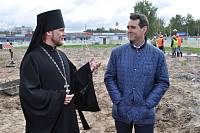 Начало строительства Никольского храма г.&nbsp;Шатуры