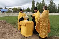 Начало строительства Никольского храма г.&nbsp;Шатуры