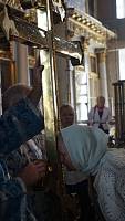 Освящение креста на&nbsp;колокольню Богородицерождественского храма деревни Саурово
