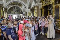 Гости из&nbsp;детского лагеря &laquo;Смена&raquo; в&nbsp;Никольском храме г.&nbsp;Лосино-Петровского
