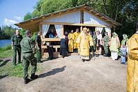 Богослужение на&nbsp;территории части войск ПВО в&nbsp;Балашихе
