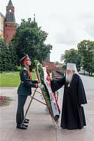 Возложение цветов к&nbsp;могиле Неизвестного солдата у&nbsp;Кремлевской стены