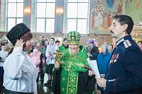 Вручение погон щелковским кадетам
